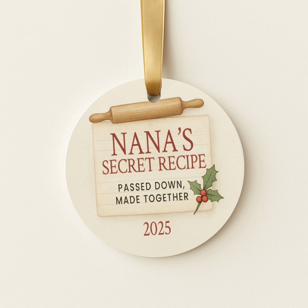 Personalized Christmas ornament holding Grandma&