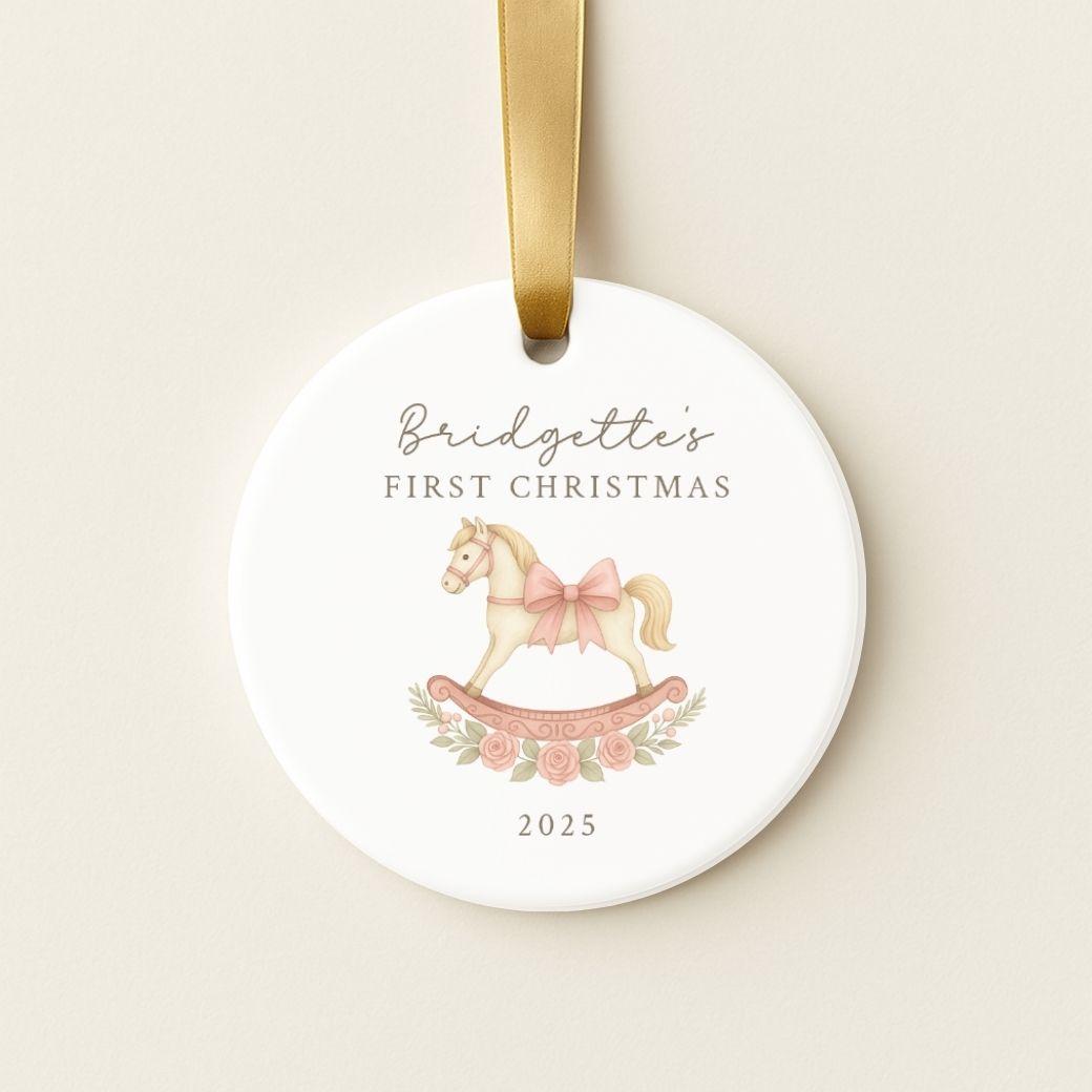 First Christmas Ornament - Rocking Horse