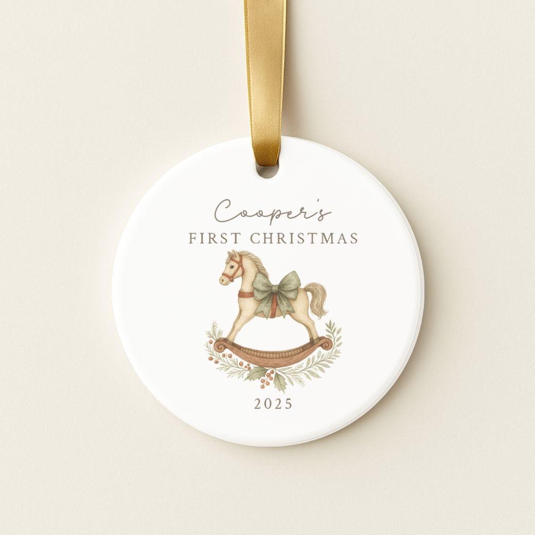 First Christmas Ornament - Rocking Horse