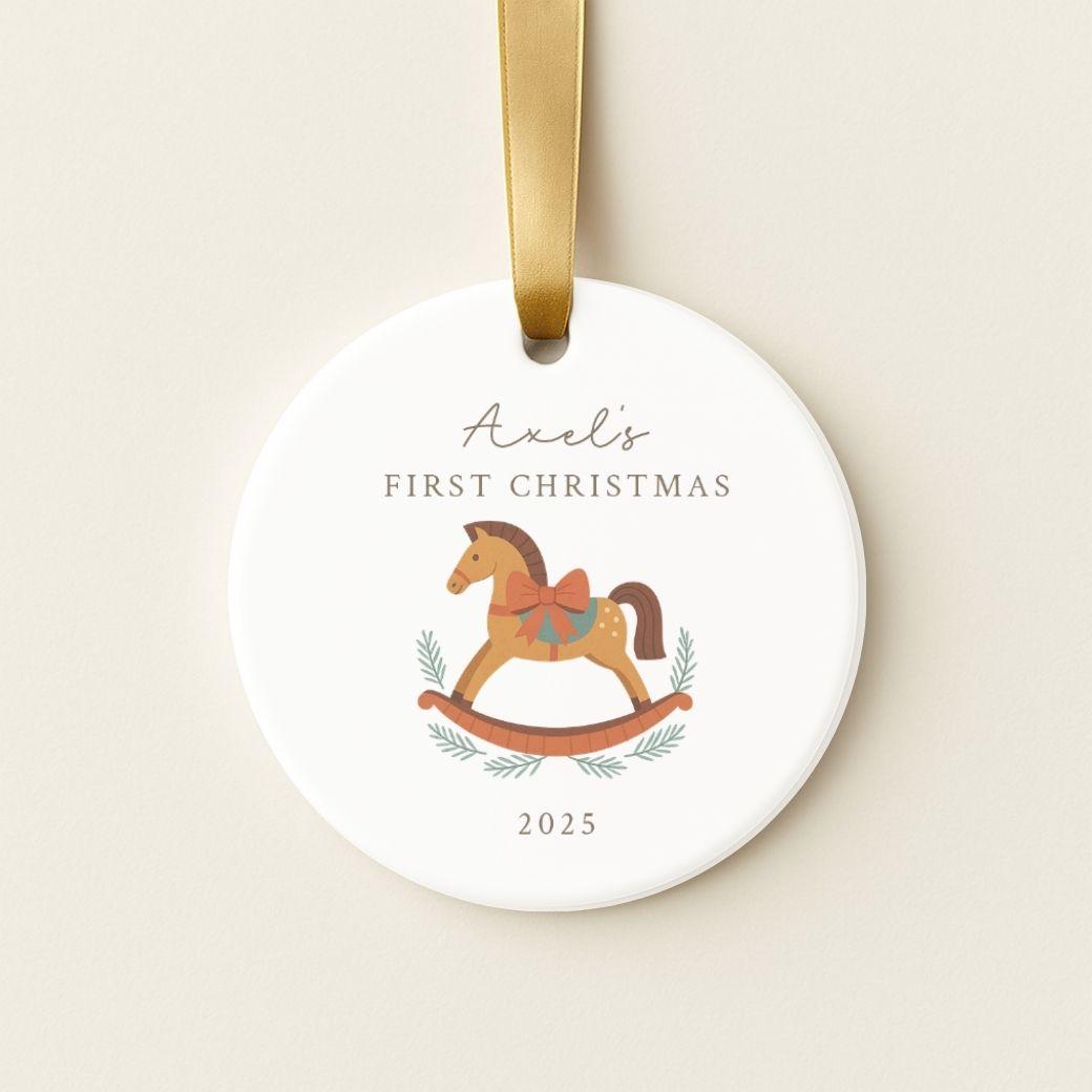 First Christmas Ornament - Rocking Horse