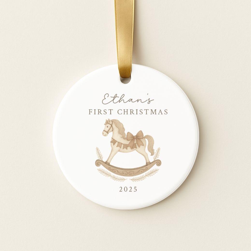 First Christmas Ornament - Rocking Horse