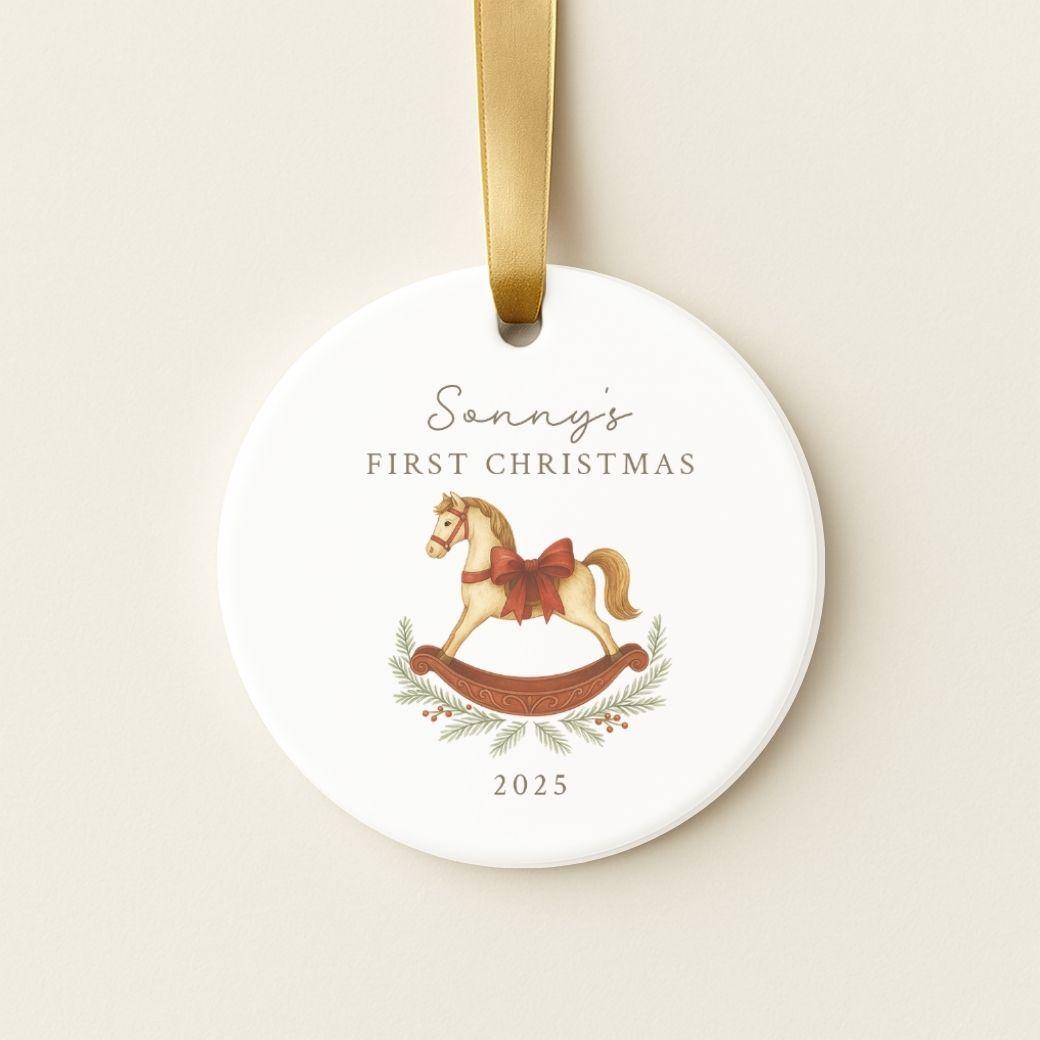 First Christmas Ornament - Rocking Horse