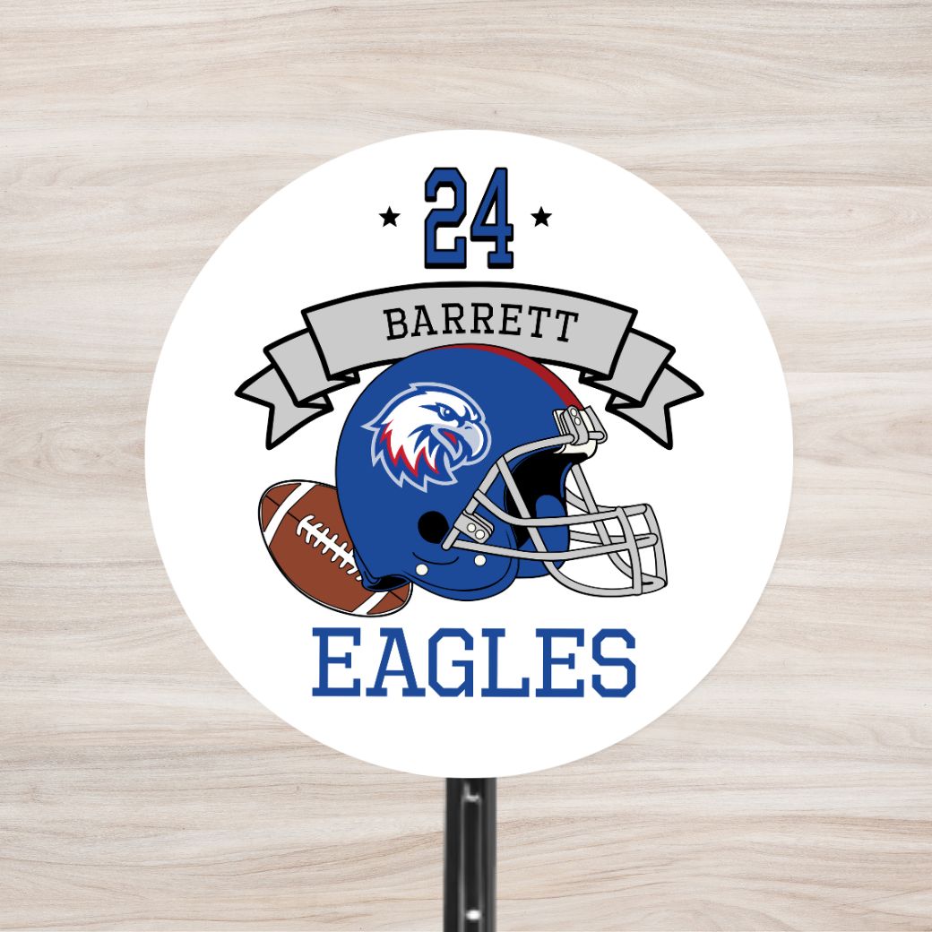 School Spirit Wooden Yard Sign - Football