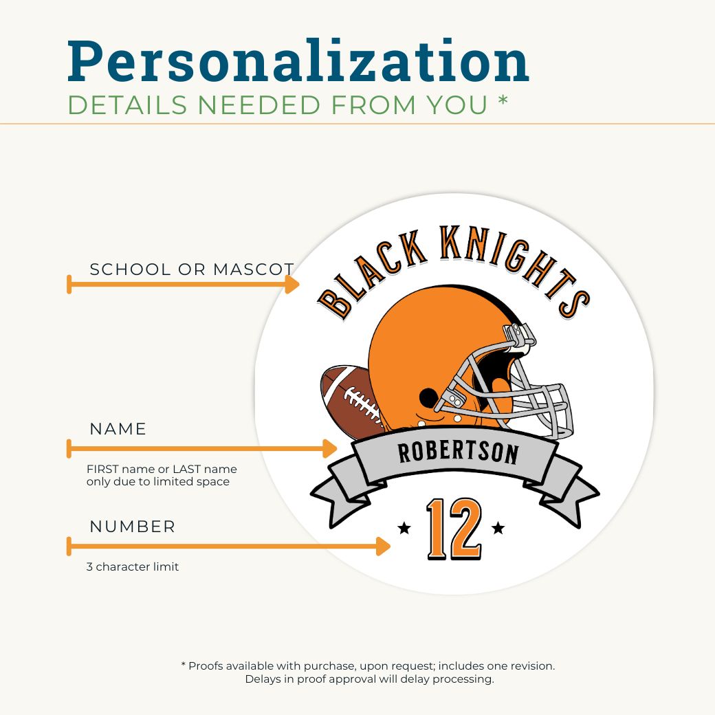 School Spirit Wooden Yard Sign - Football