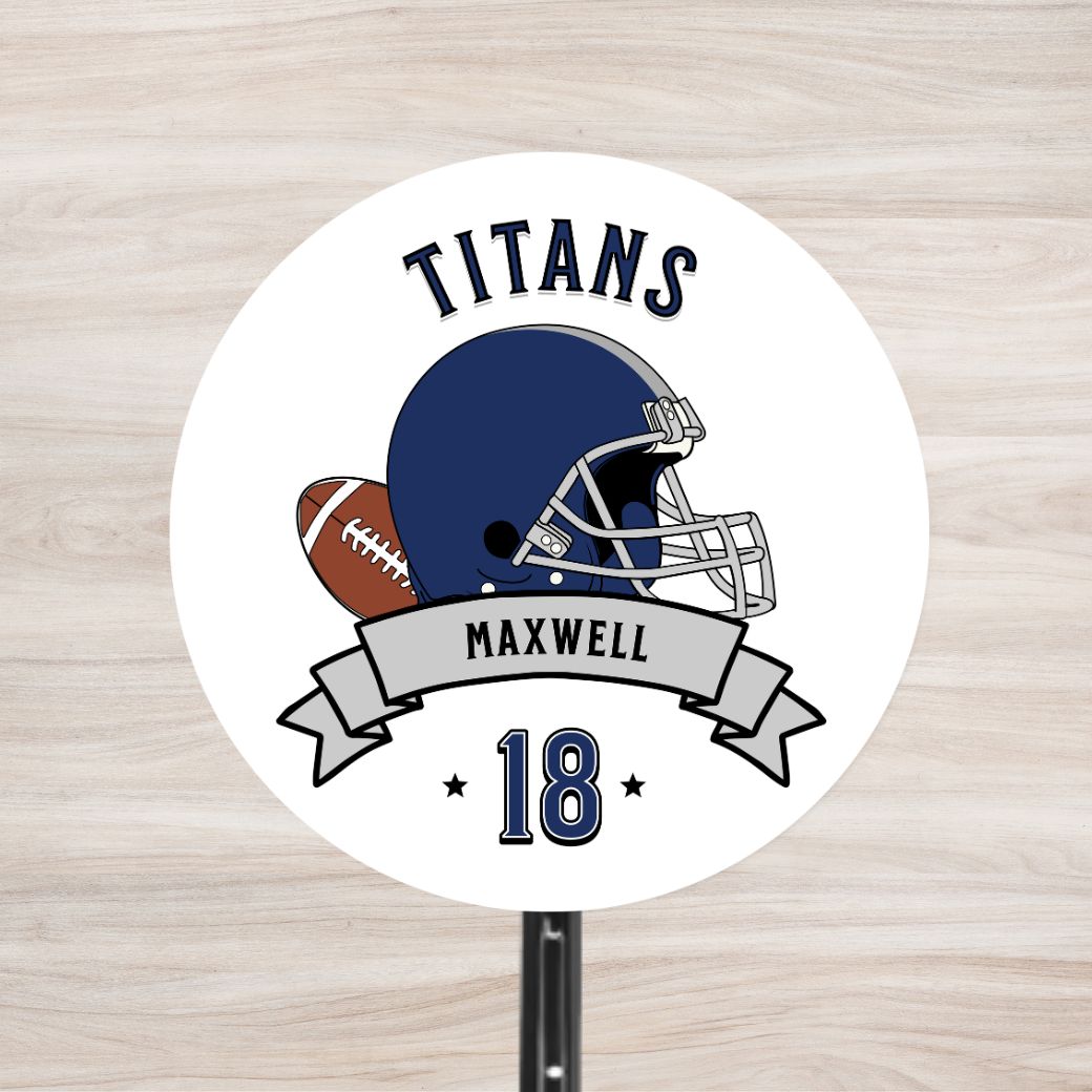 School Spirit Wooden Yard Sign - Football