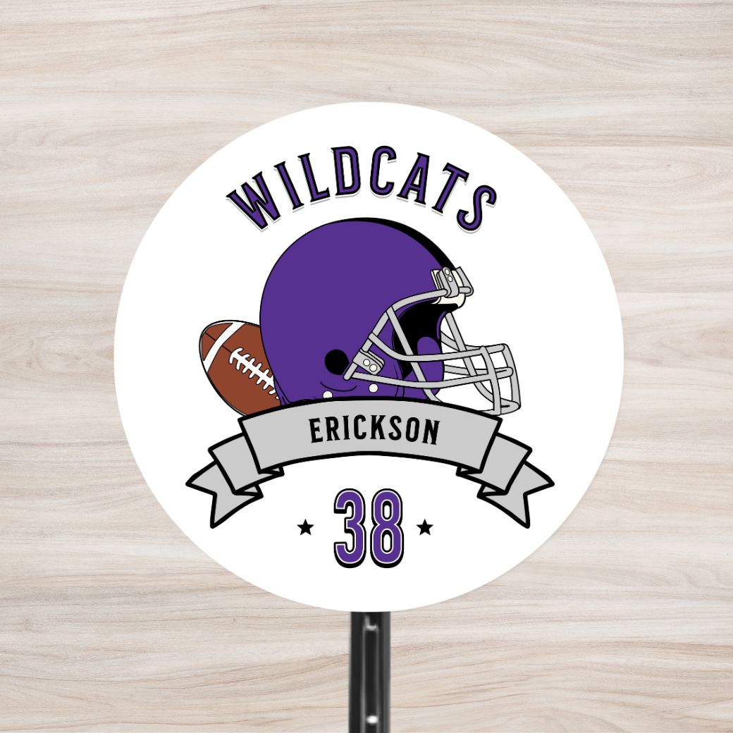 School Spirit Wooden Yard Sign - Football