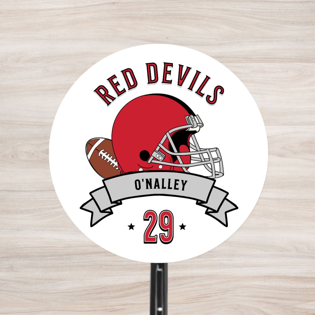 School Spirit Wooden Yard Sign - Football