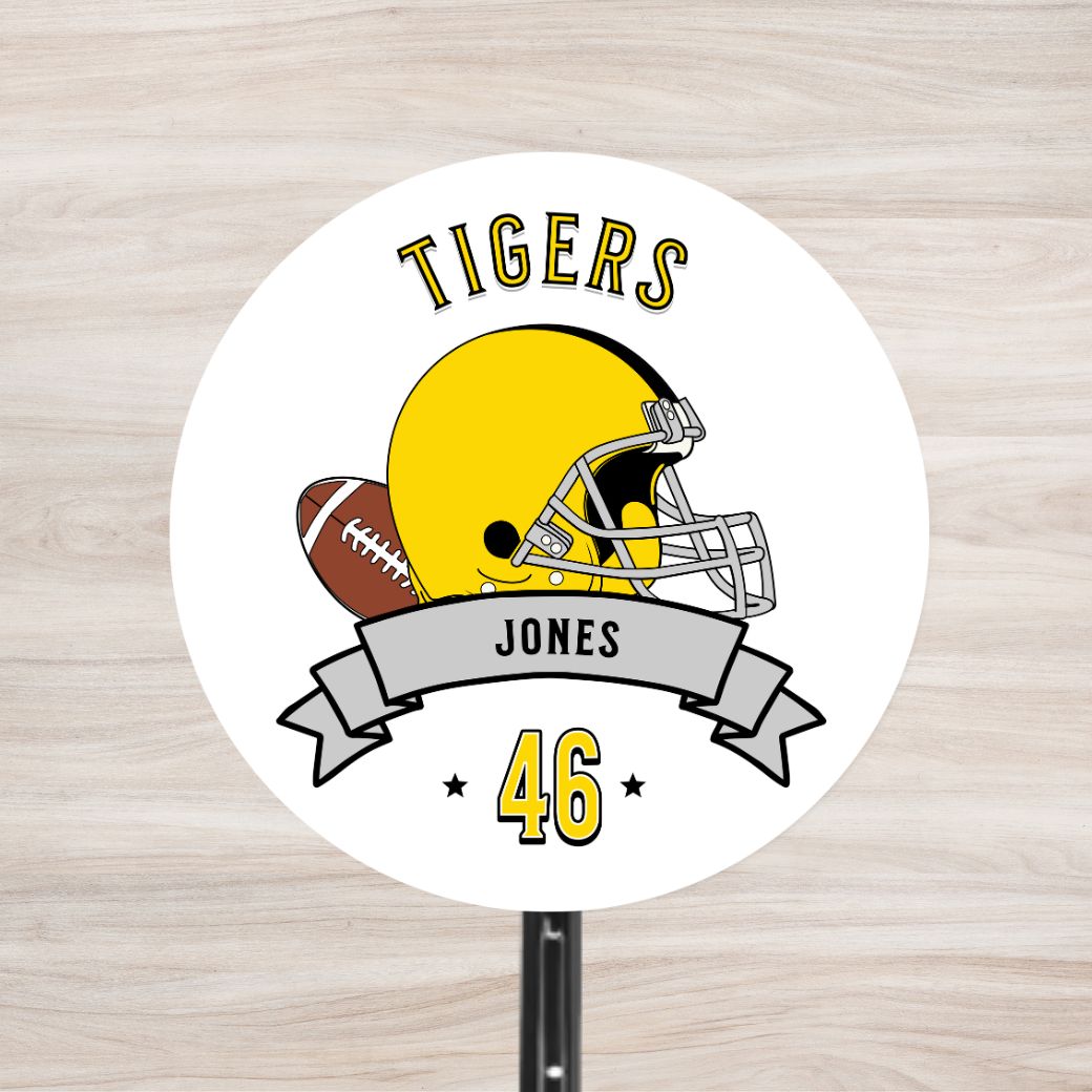 School Spirit Wooden Yard Sign - Football