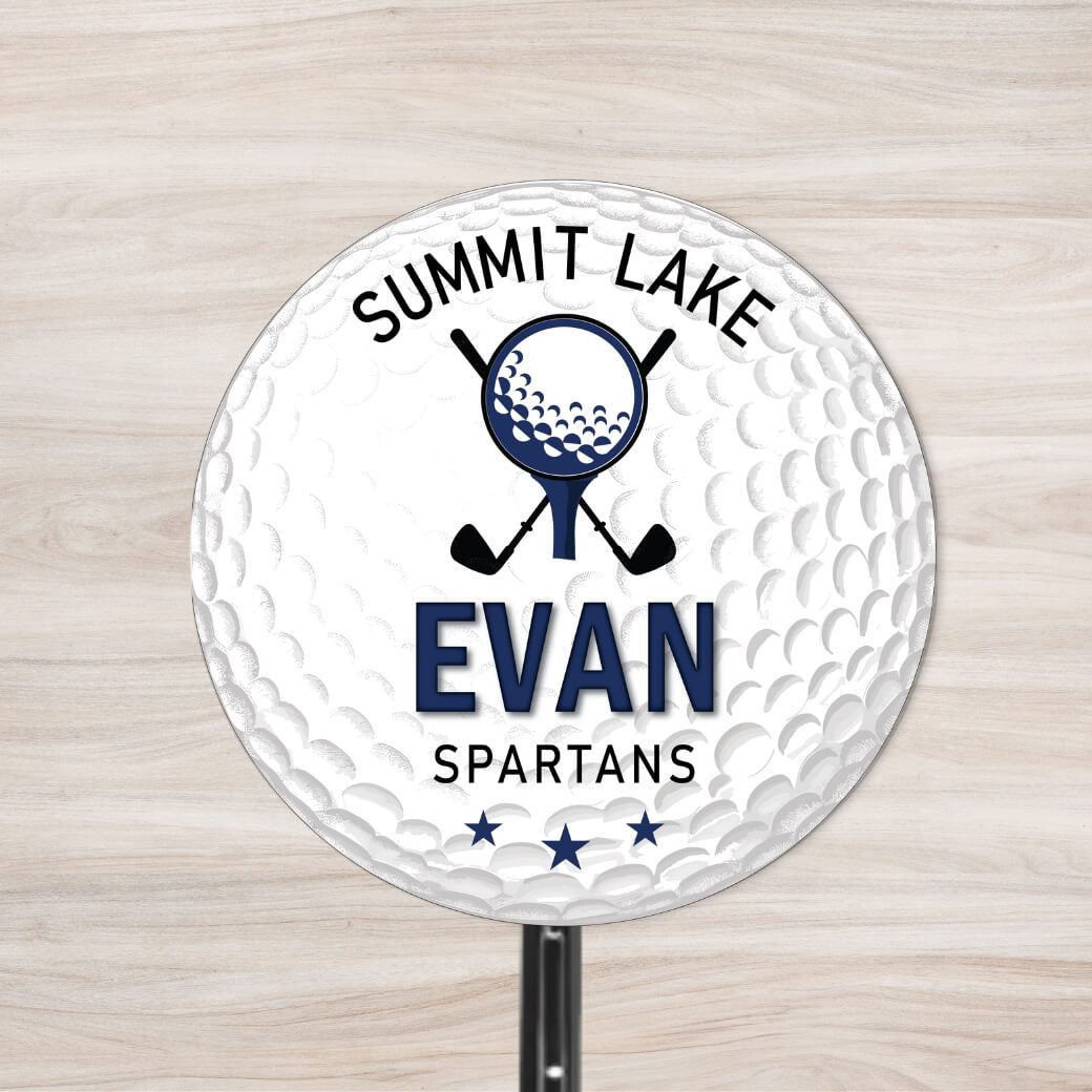 School Spirit Wooden Yard Sign - Golf