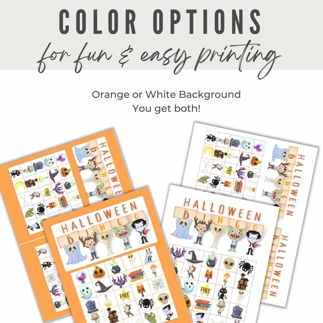 Printable Halloween Bingo for Kids by Birchmark Designs