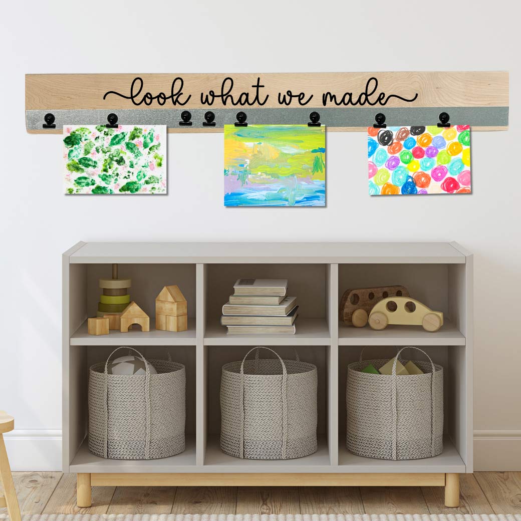 Artwork Display - Maple & Black