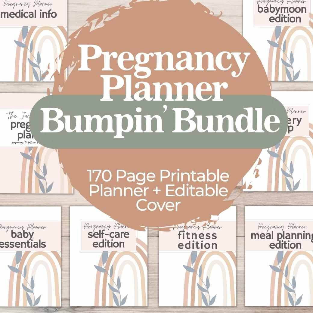 Printable Pregnancy Journal Bundle by Birchmark Designs