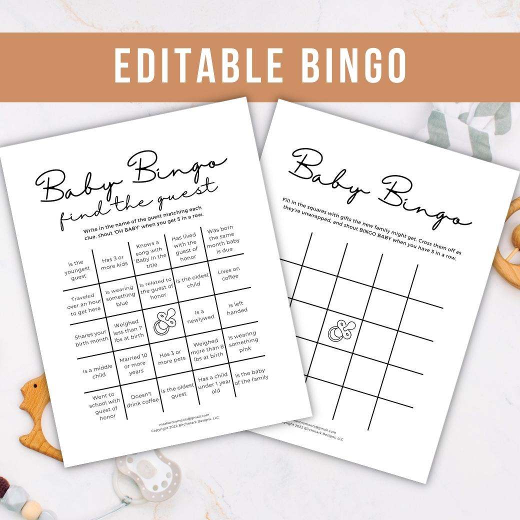 printable-baby-shower-bingo-birchmark-designs for Find The Guest Bingo Free Printable Printable Baby Shower Bingo – Birchmark Designs for Find The Guest Bingo Free Printable