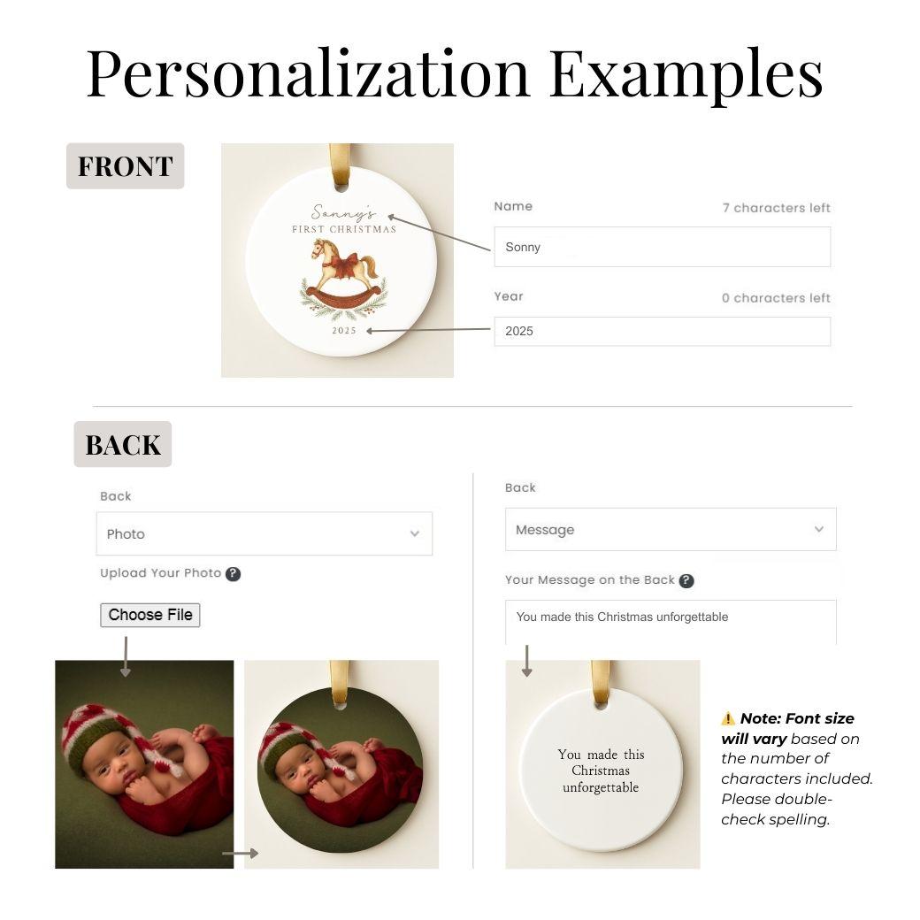 First Christmas Ornament - Rocking Horse