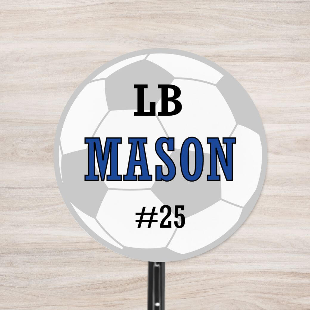 School Spirit Wooden Yard Sign - Soccer