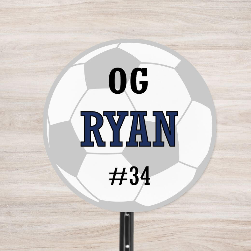 School Spirit Wooden Yard Sign - Soccer