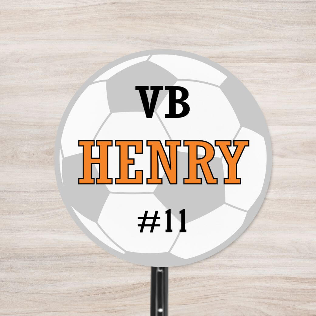 School Spirit Wooden Yard Sign - Soccer
