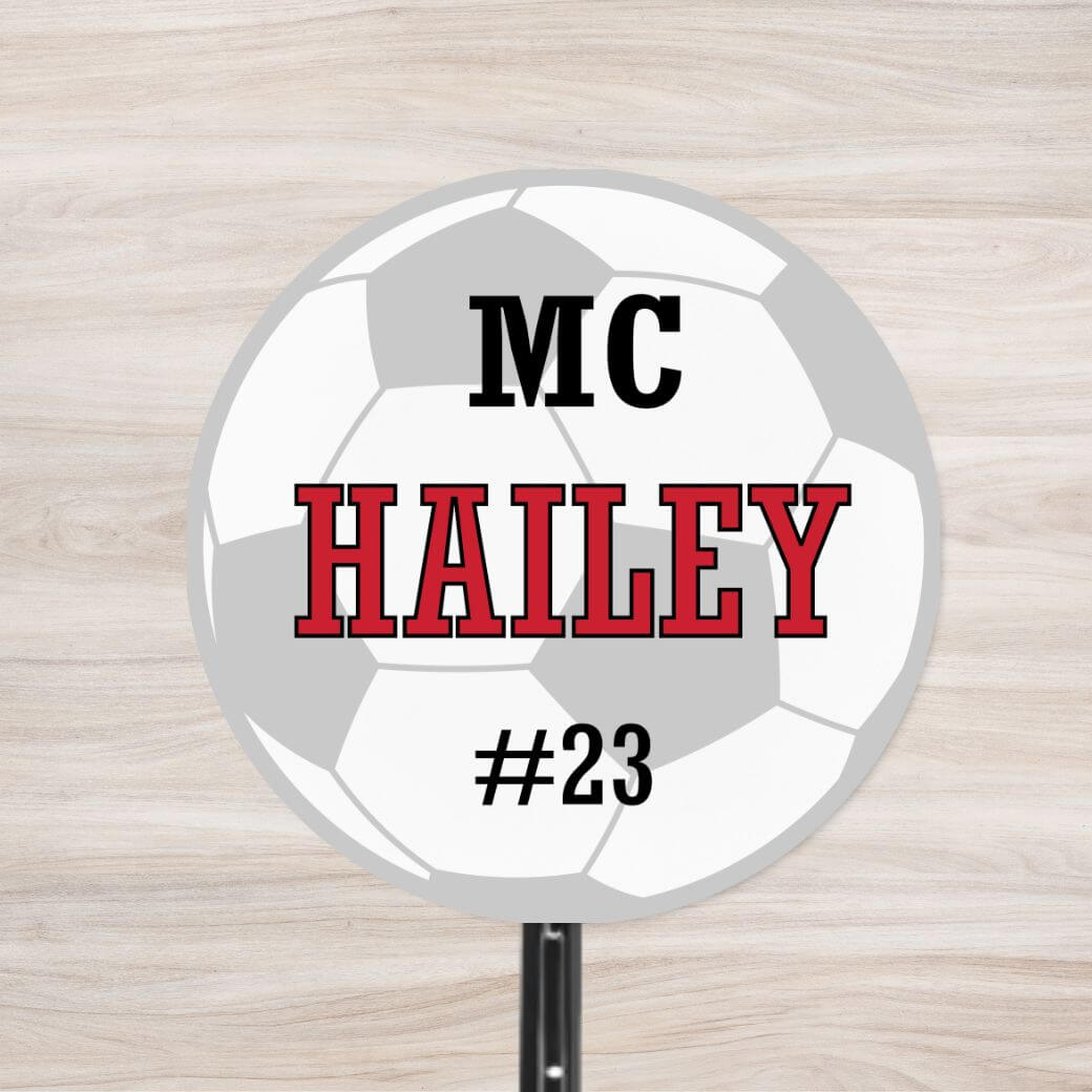 School Spirit Wooden Yard Sign - Soccer