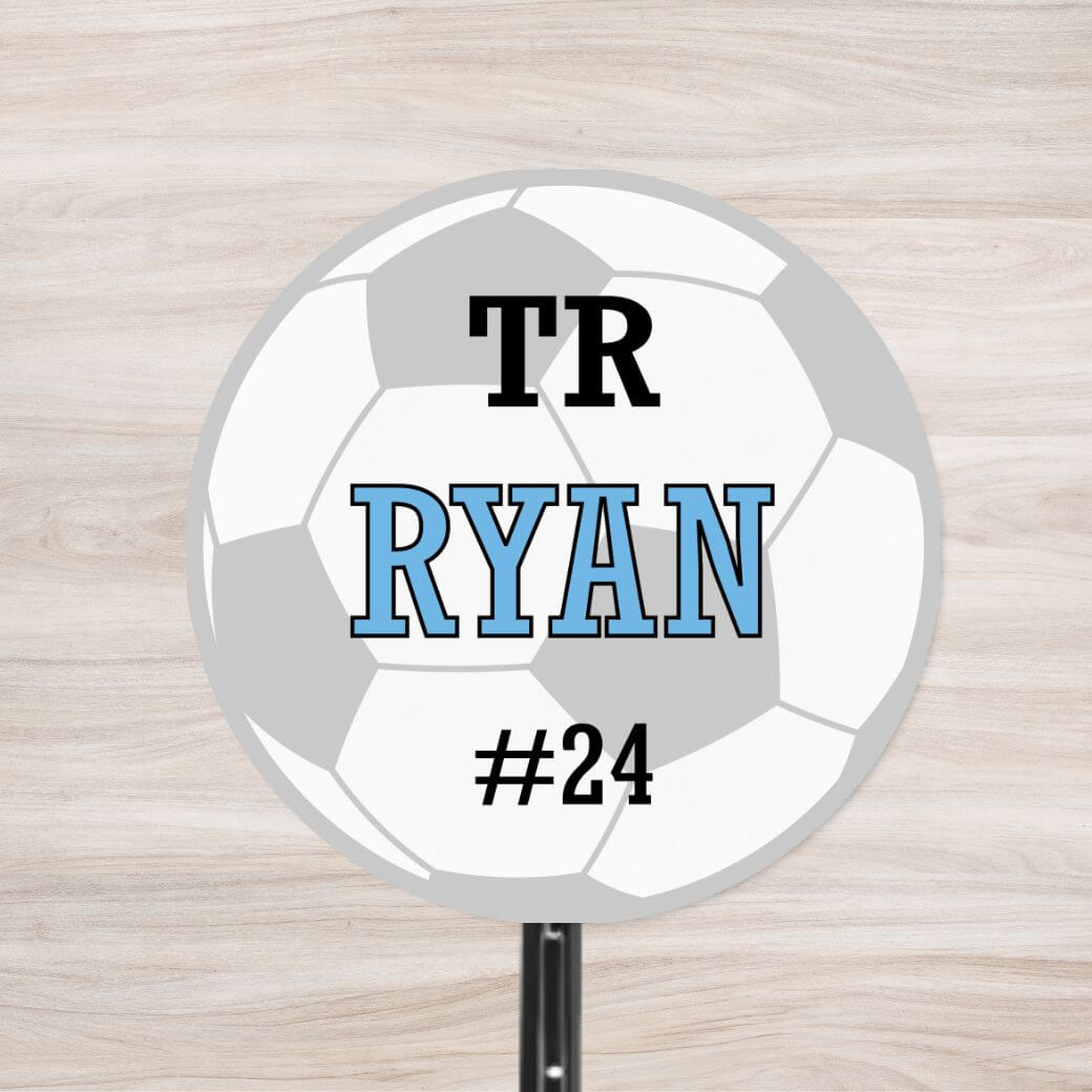 School Spirit Wooden Yard Sign - Soccer
