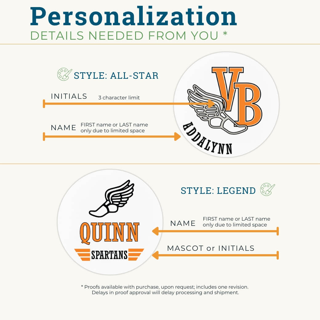 School Spirit Wooden Yard Sign - Track & Field