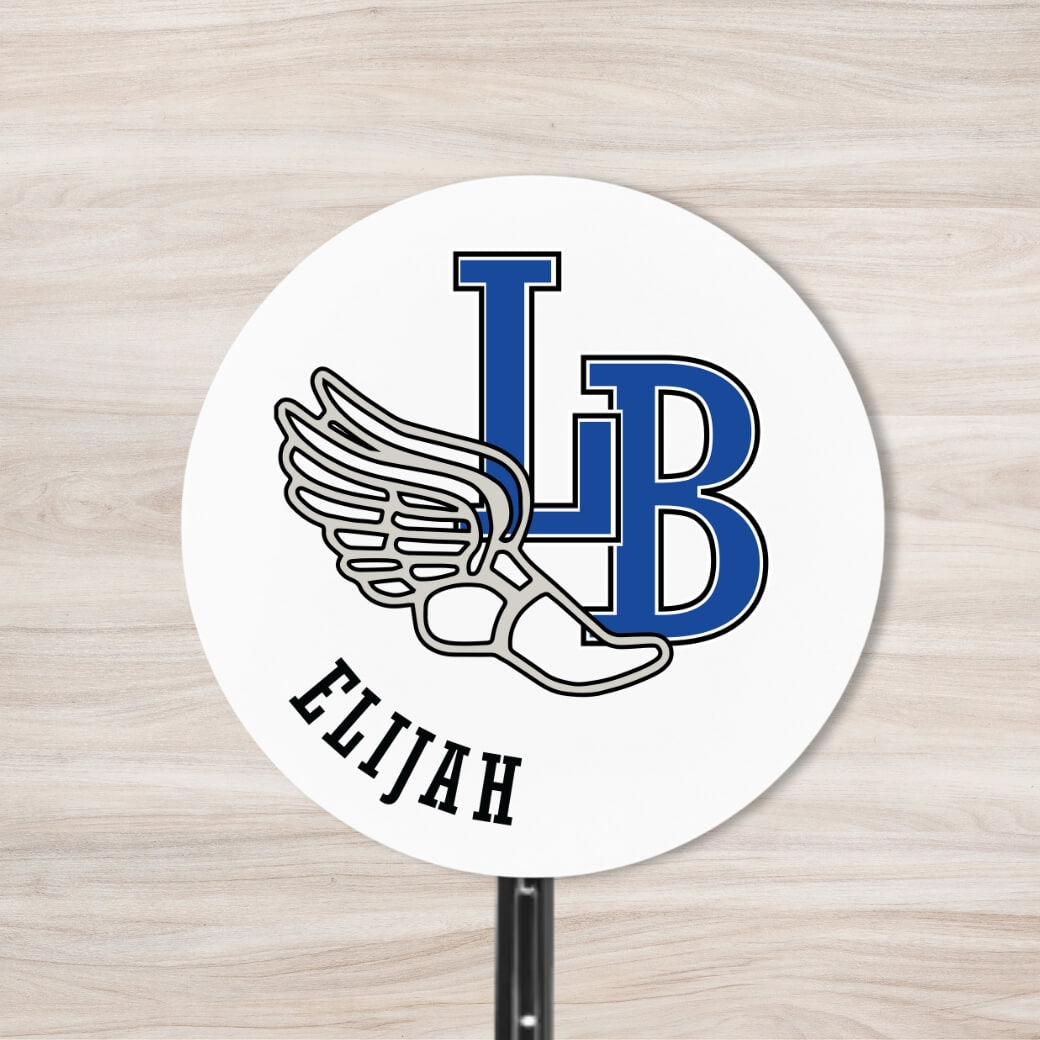 School Spirit Wooden Yard Sign - Track & Field