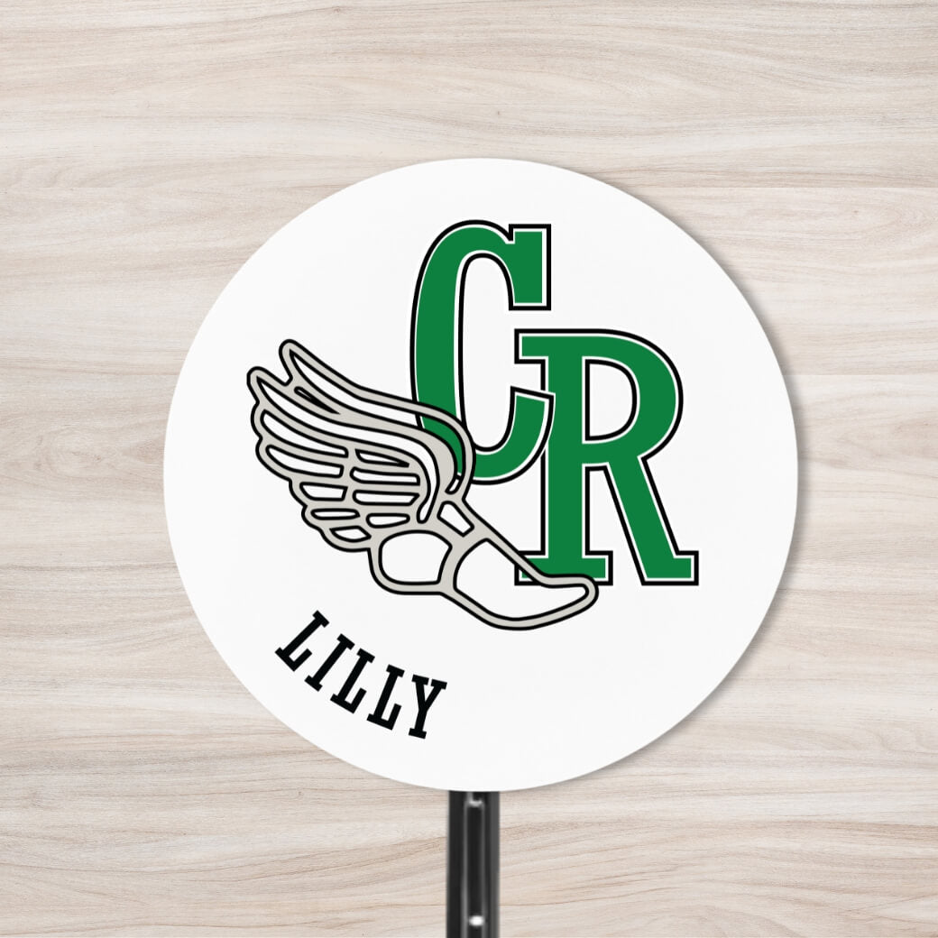 School Spirit Wooden Yard Sign - Track & Field