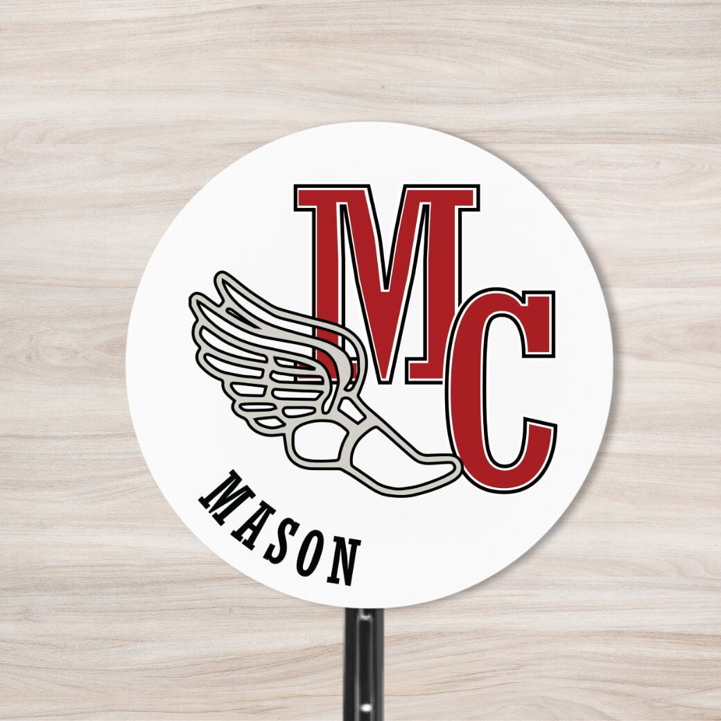 School Spirit Wooden Yard Sign - Track & Field