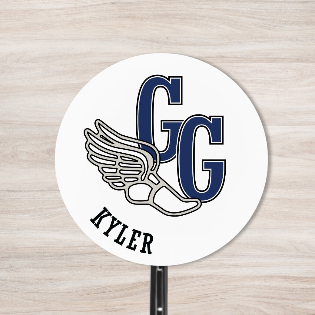 School Spirit Wooden Yard Sign - Track & Field