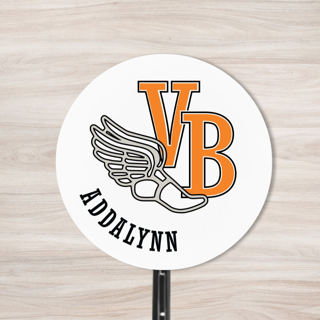 School Spirit Wooden Yard Sign - Track & Field