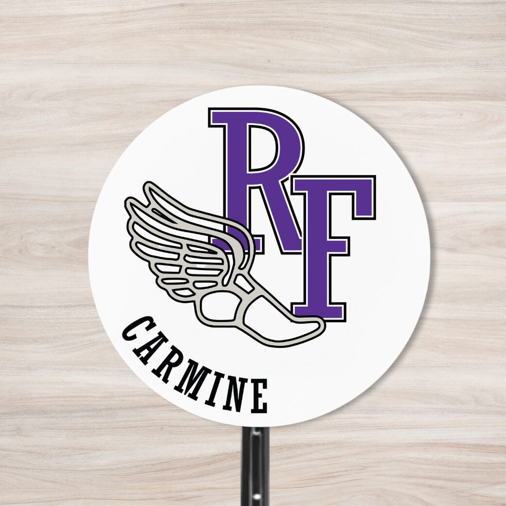 School Spirit Wooden Yard Sign - Track & Field