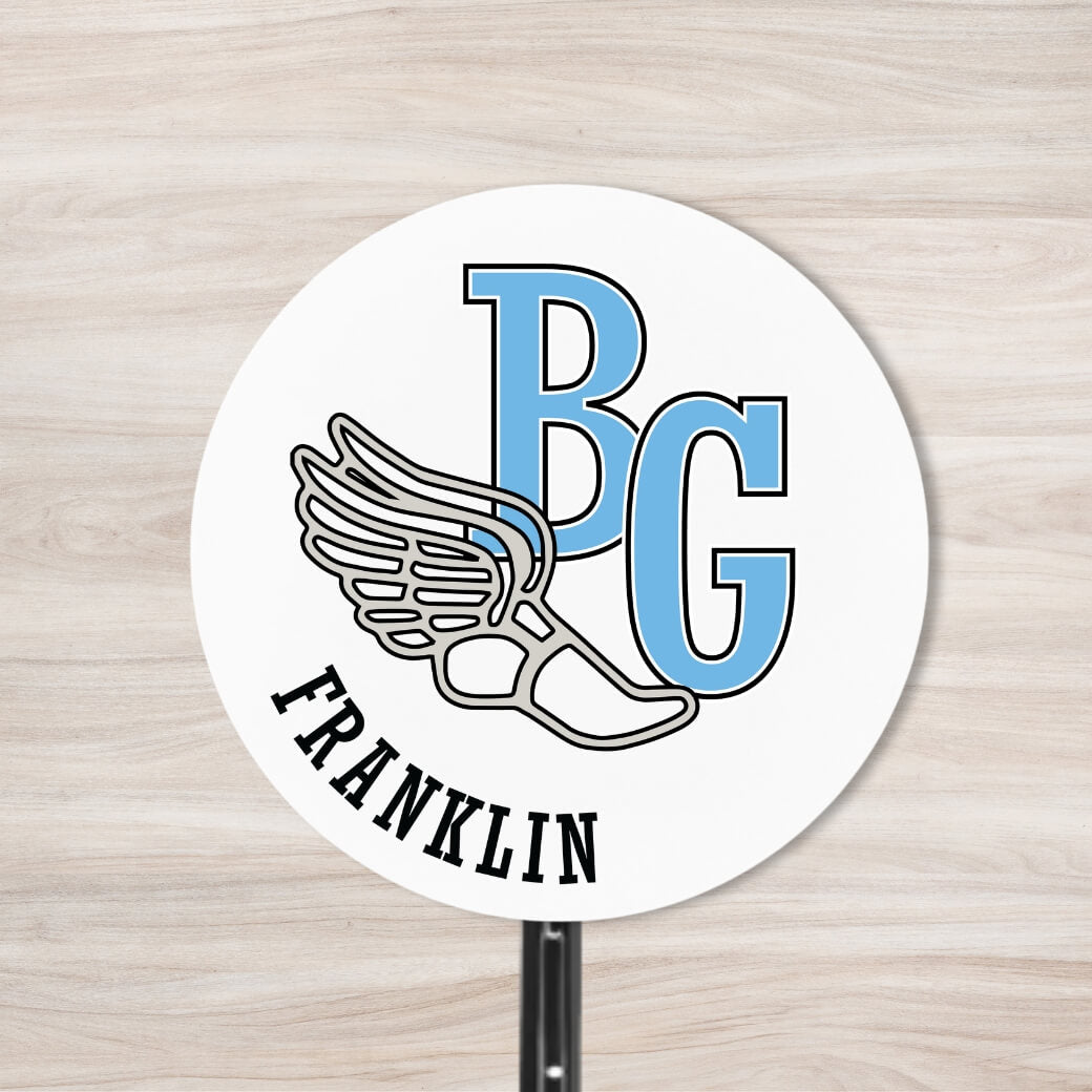 School Spirit Wooden Yard Sign - Track & Field