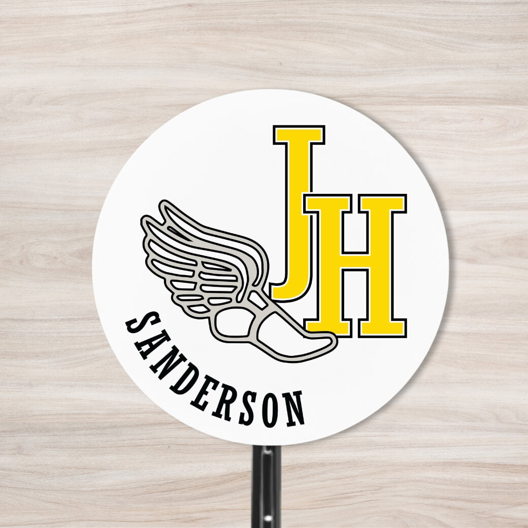 School Spirit Wooden Yard Sign - Track & Field