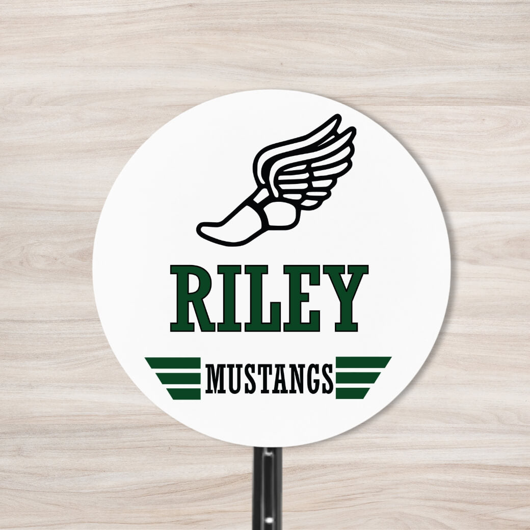 School Spirit Wooden Yard Sign - Track & Field