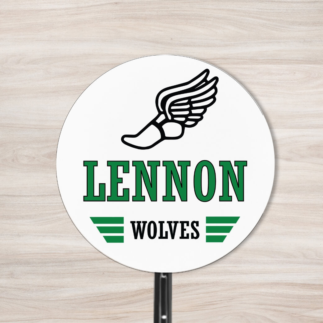 School Spirit Wooden Yard Sign - Track & Field
