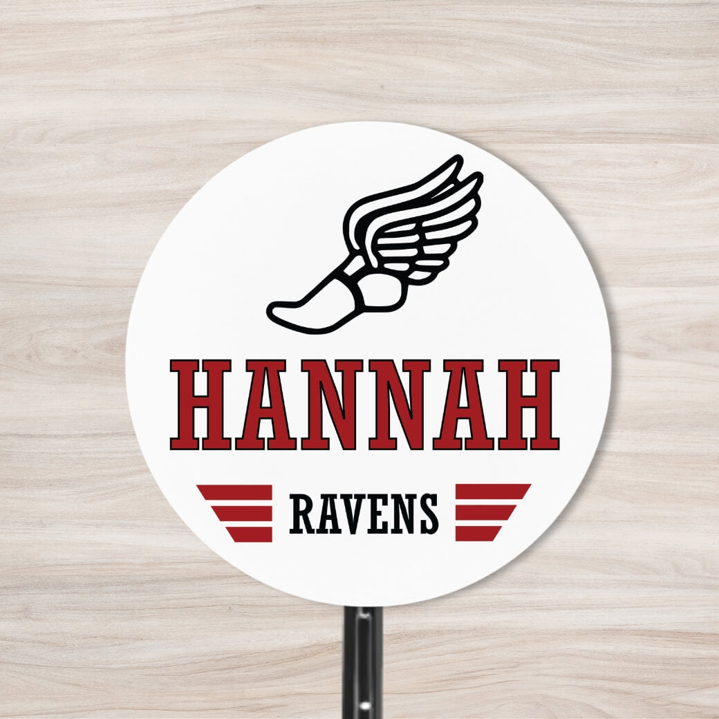 School Spirit Wooden Yard Sign - Track & Field