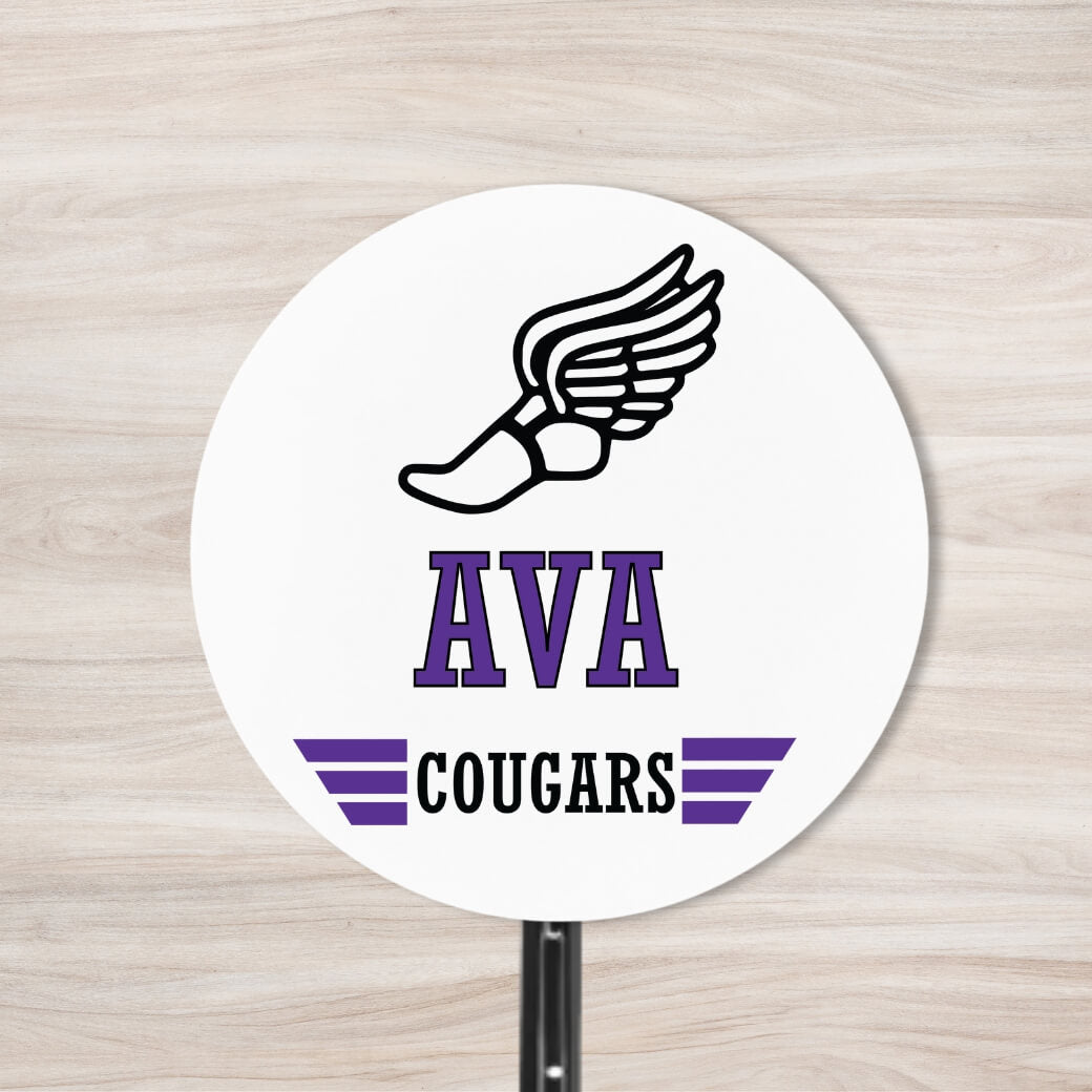 School Spirit Wooden Yard Sign - Track & Field