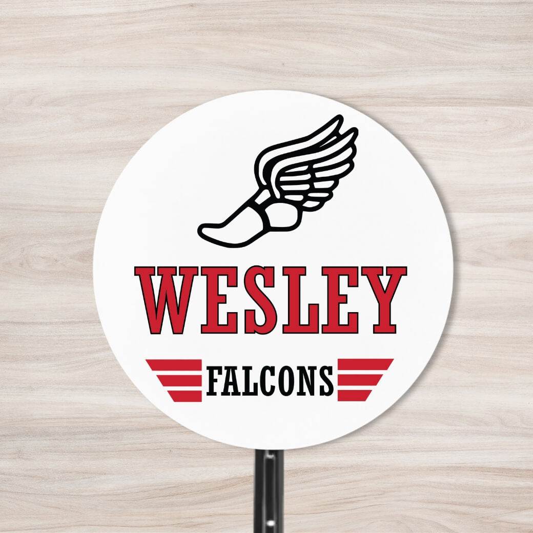 School Spirit Wooden Yard Sign - Track & Field