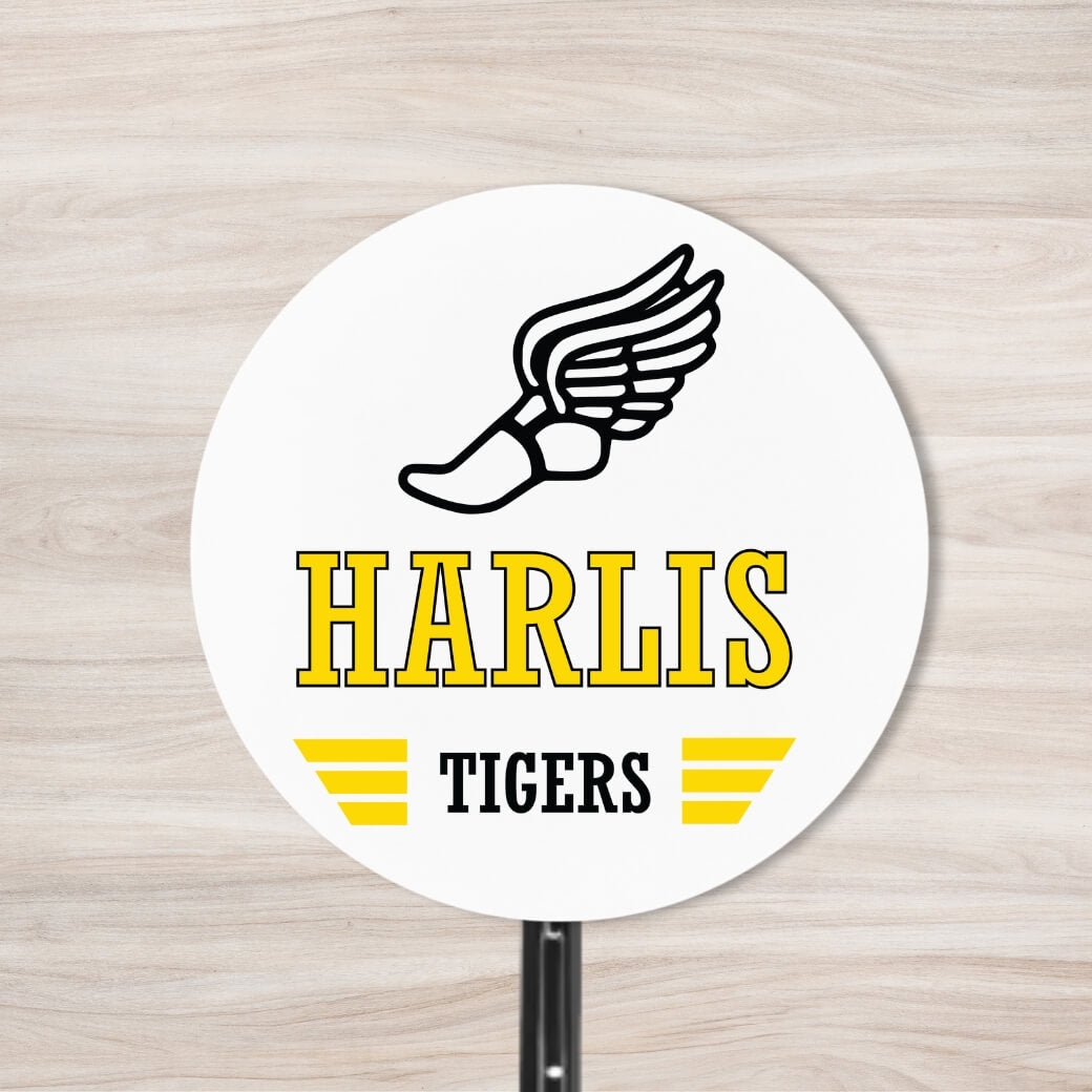 School Spirit Wooden Yard Sign - Track & Field