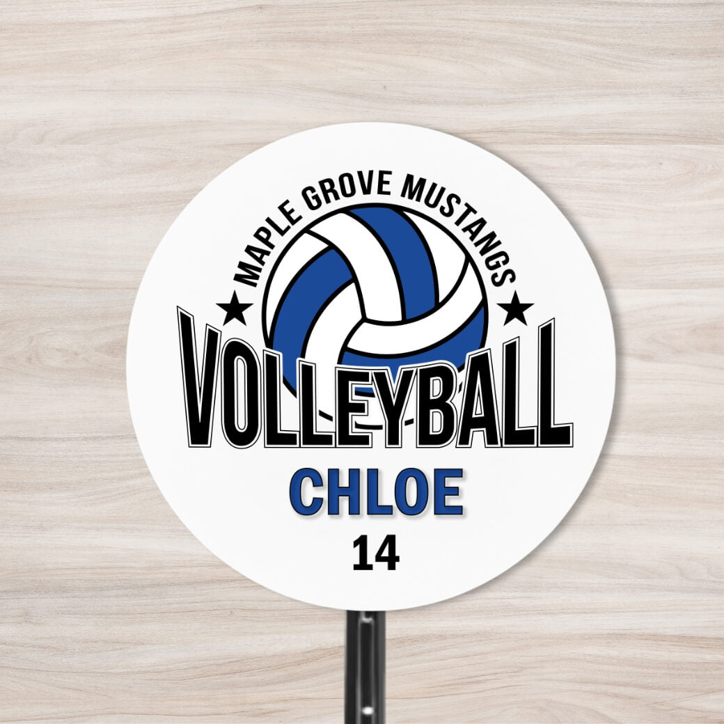 School Spirit Wooden Yard Sign - Volleyball