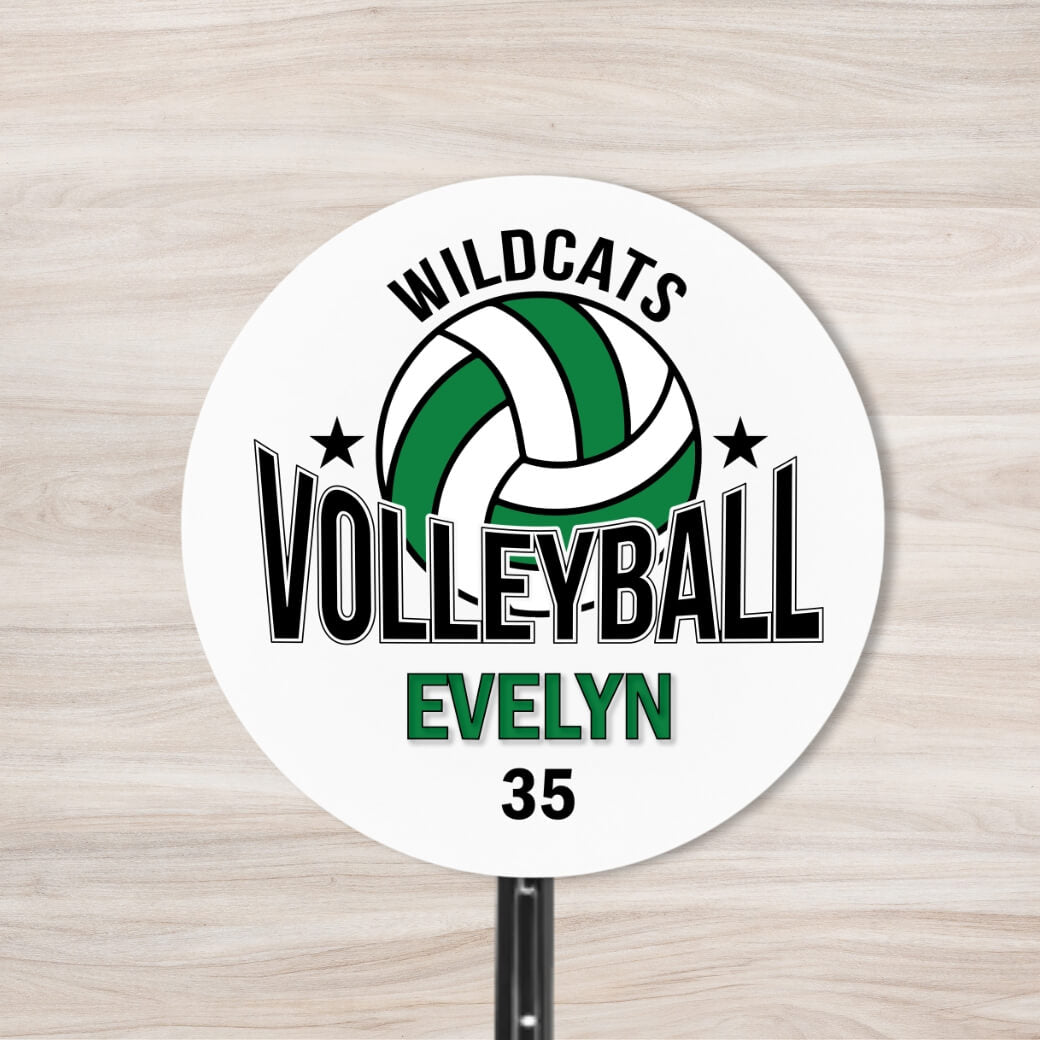 School Spirit Wooden Yard Sign - Volleyball