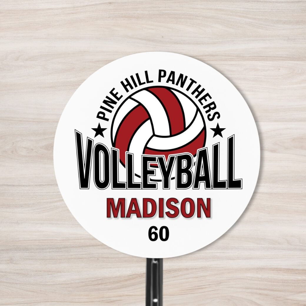 School Spirit Wooden Yard Sign - Volleyball