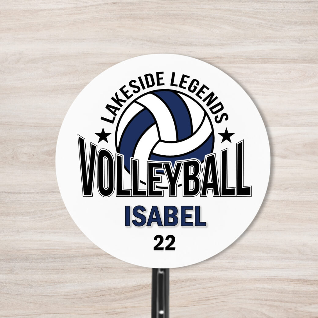 School Spirit Wooden Yard Sign - Volleyball