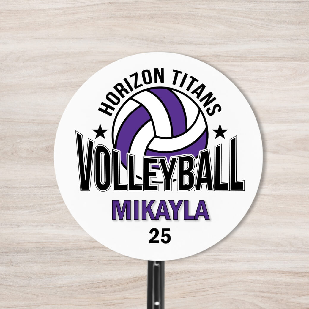 School Spirit Wooden Yard Sign - Volleyball