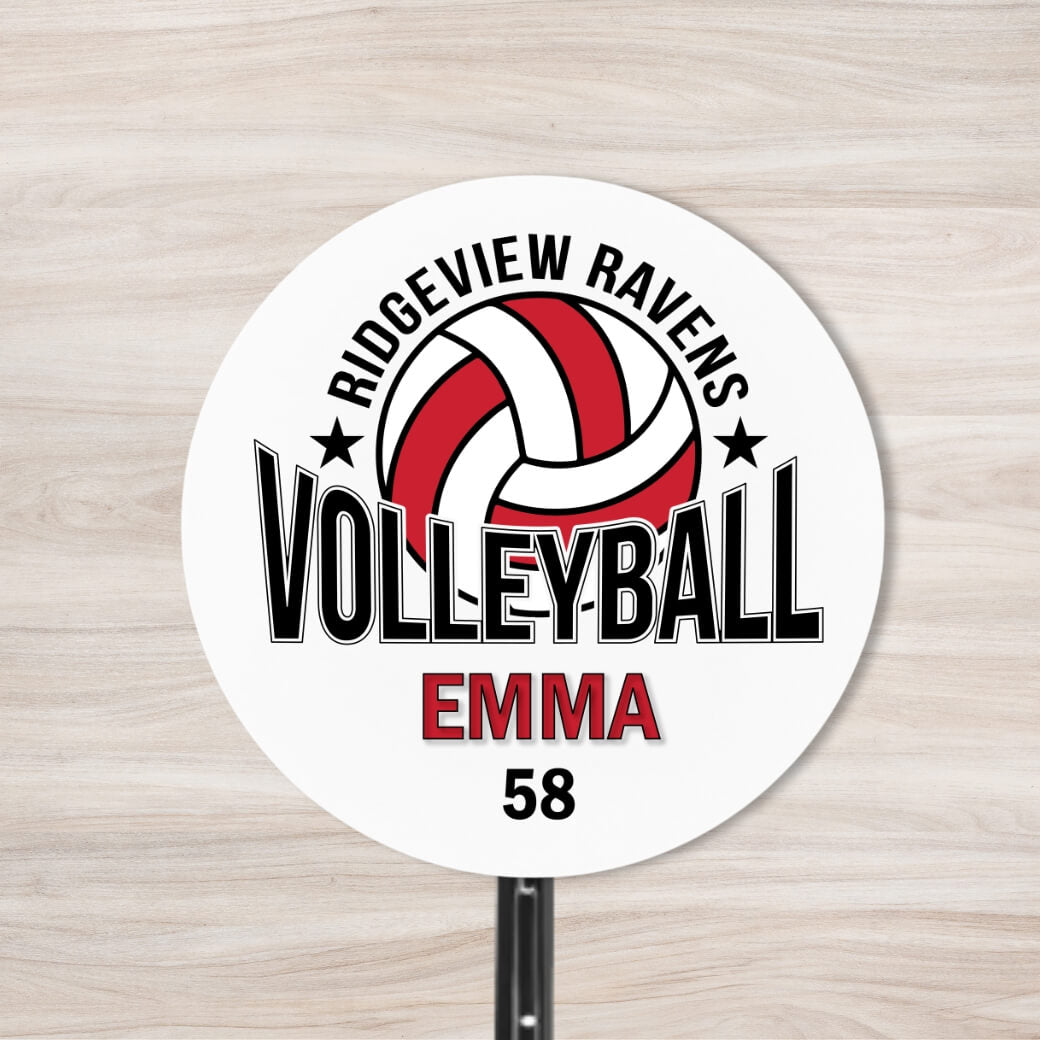 School Spirit Wooden Yard Sign - Volleyball