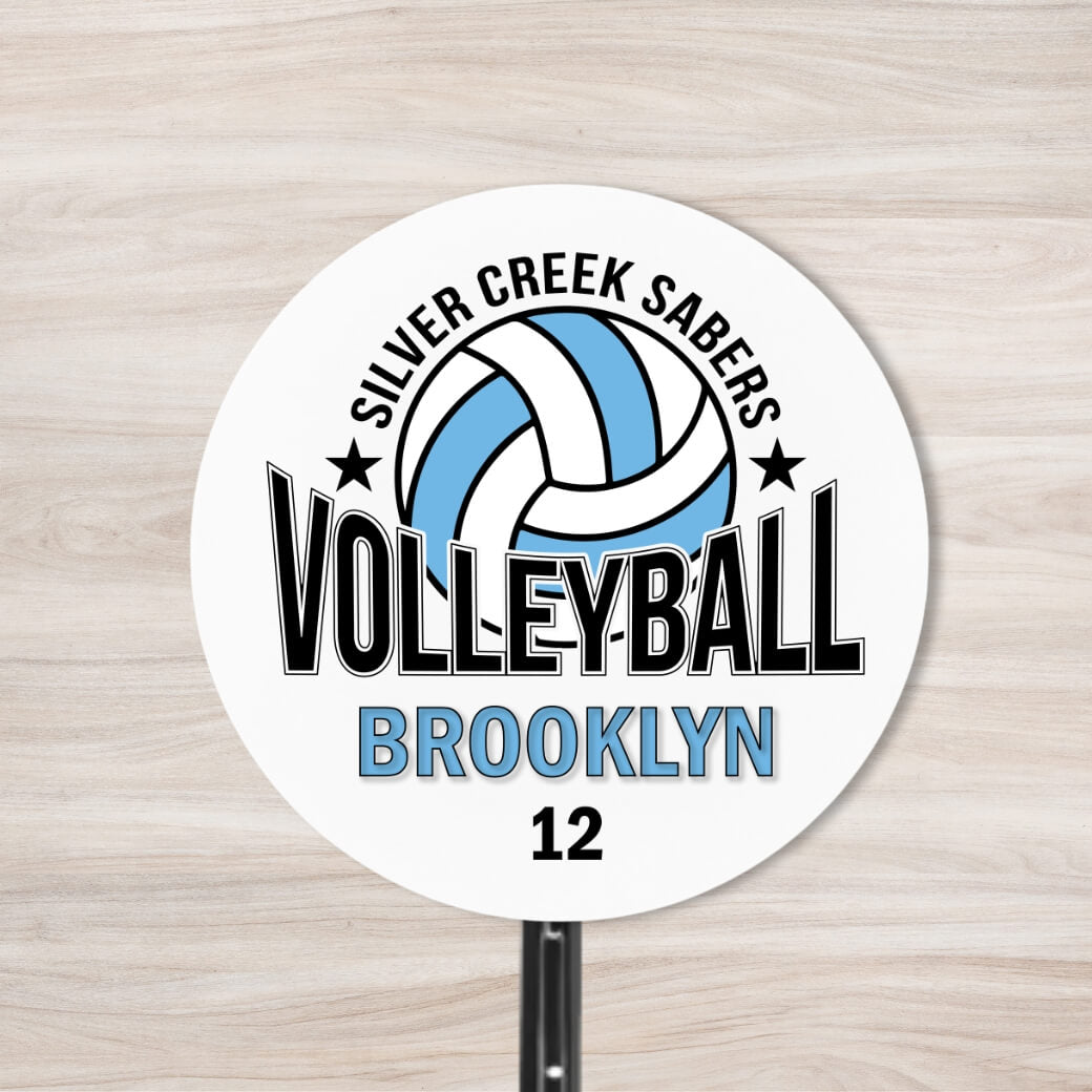 School Spirit Wooden Yard Sign - Volleyball