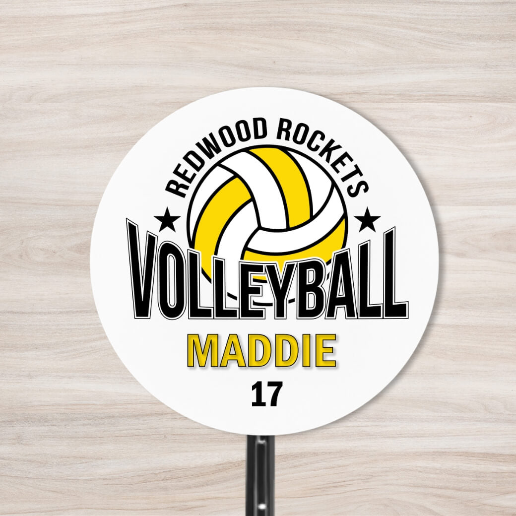 School Spirit Wooden Yard Sign - Volleyball