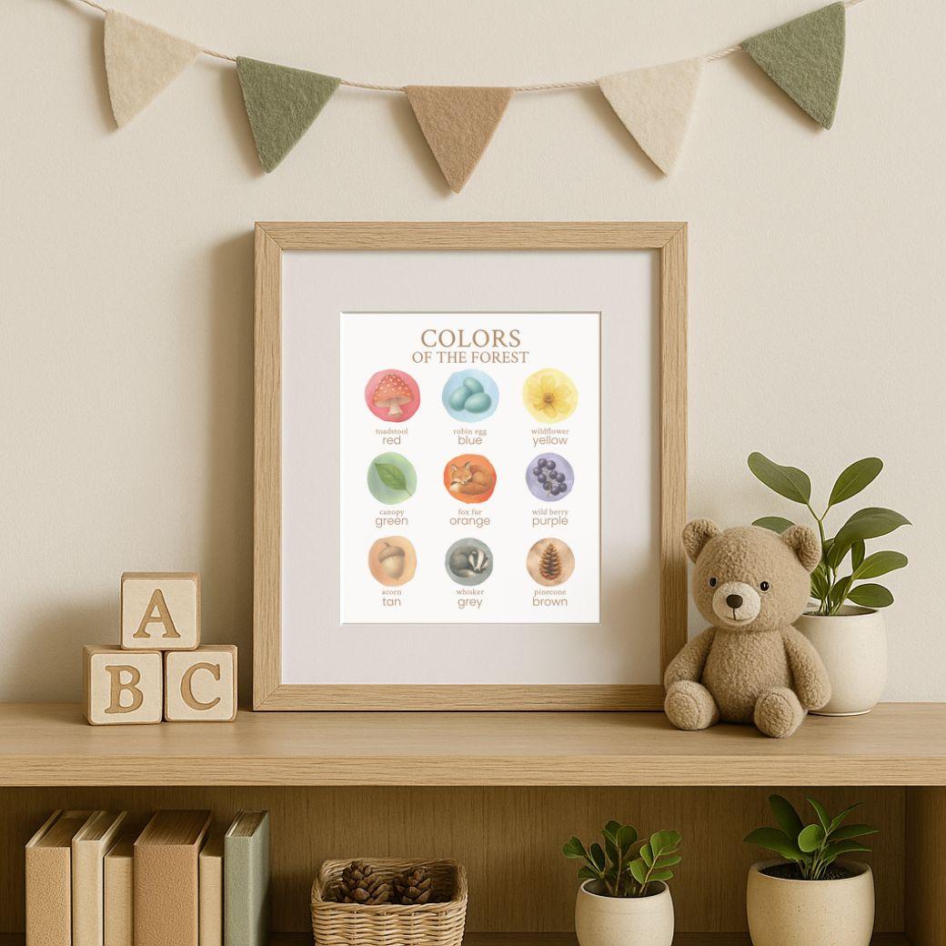 Framed print titled &