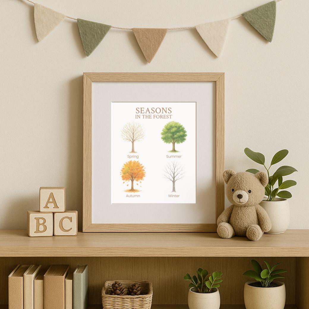 Framed artwork titled &