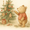 Storybook Bear Christmas Ornament