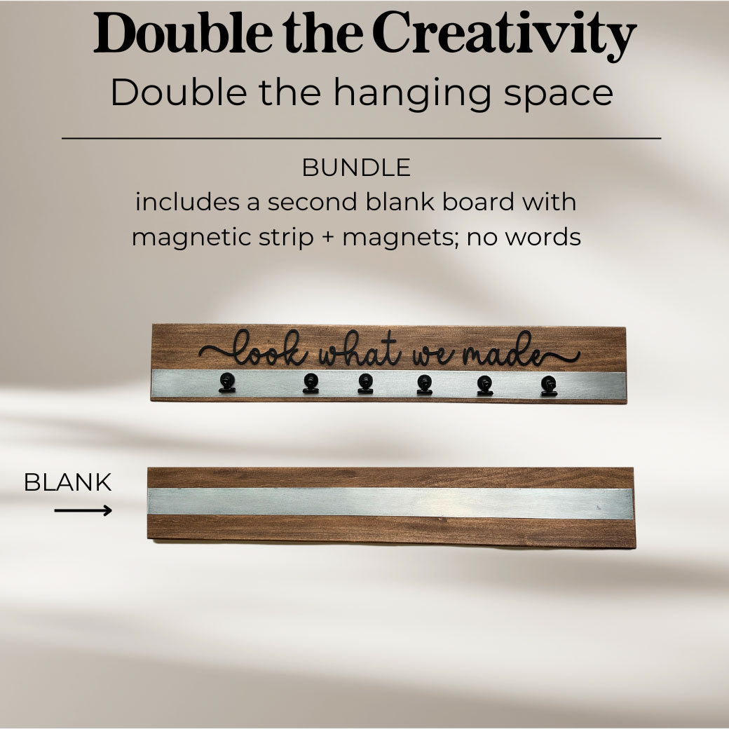 Artwork Display - Hickory & Black